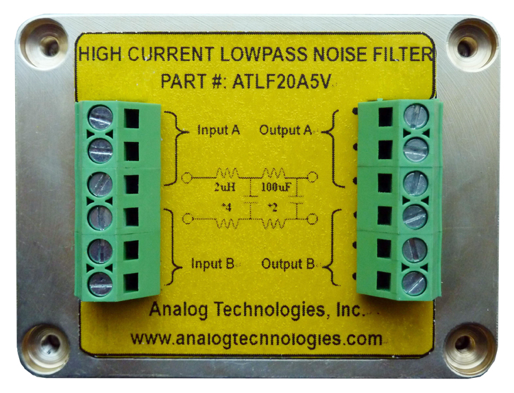 高电流低通滤波器 ATLF20A5V